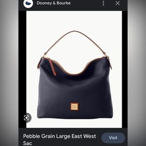 New with Tags Dooney & Bourke  (Authentic) Large East West Sac. Midnight Blue